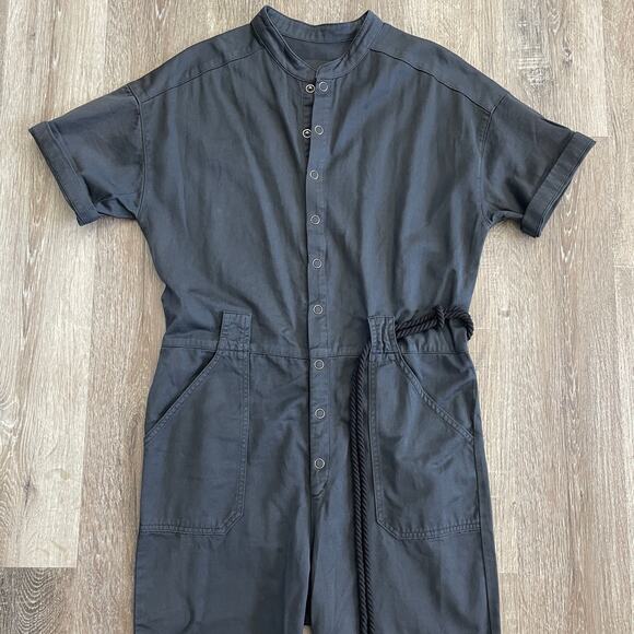 NWT AG Adriano Goldschmied Emery Jumpsuit in Sulfur Black - Size: Small - Picture 8 of 13